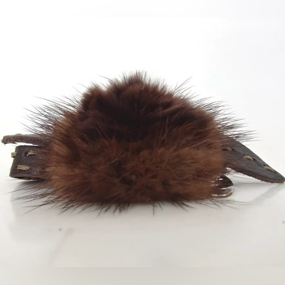 FENDI Selleria Mink Fur/Leather Bracelet 😍🔥❤️ - Picture 7 of 8